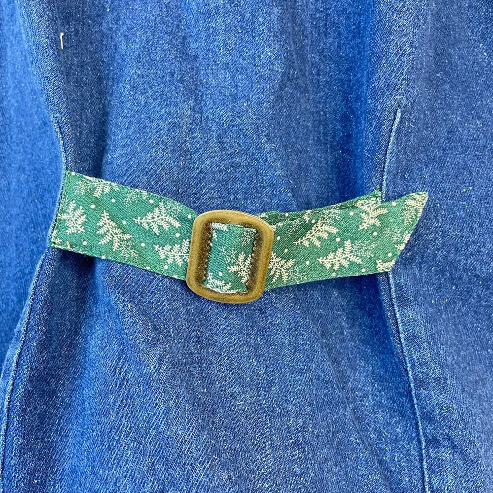 Susan Bristol Vintage Patchwork Embroidered Denim Boho Western Country Vest M - Picture 7 of 12